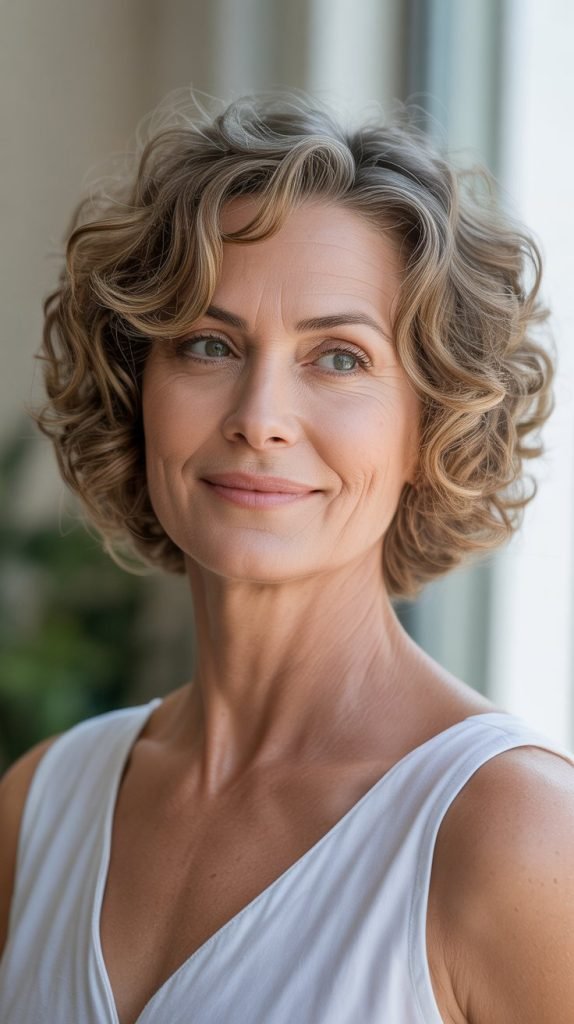 25. The Soft Curly Bob