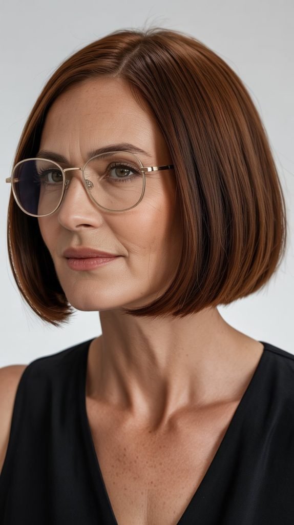 Blunt Bob at Chin Length