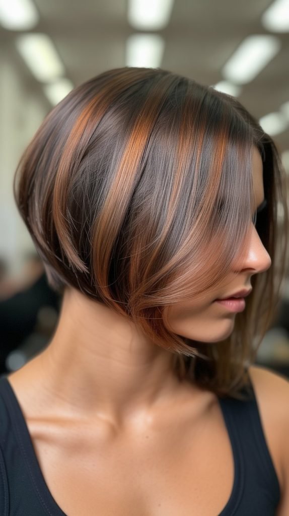 Stacked Bob with Lowlights for Depth