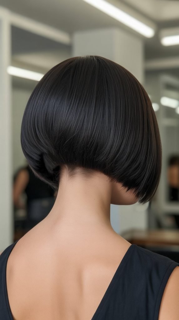 Stacked Bob with Blunt Edges