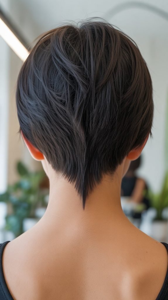 Stacked Bob with V-Shaped Back