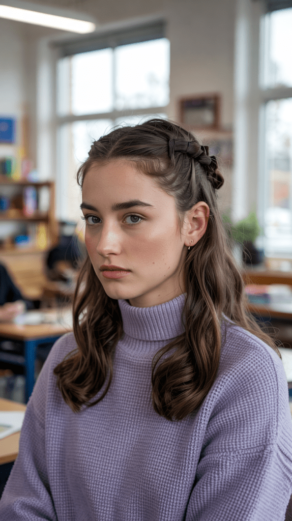 Twisted Half-Up Style