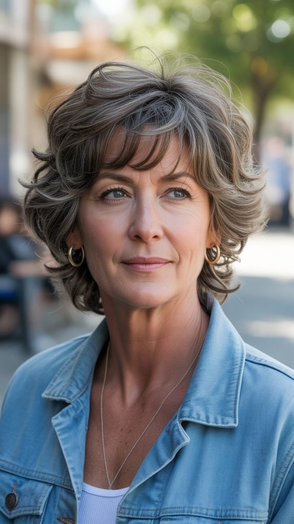 Textured Shag with Wispy Bangs