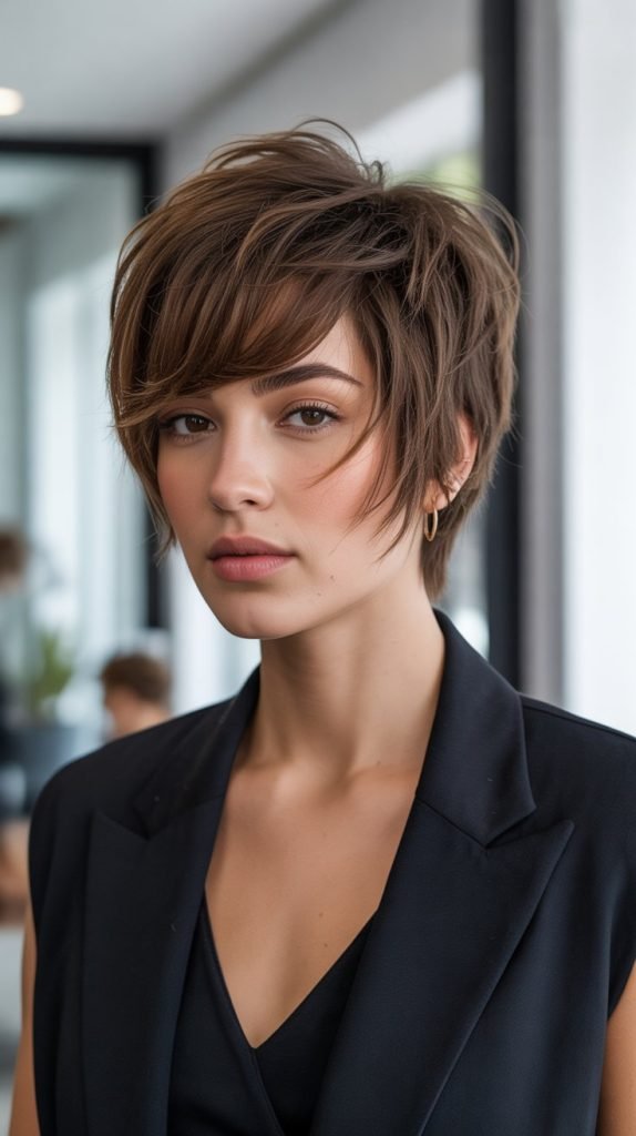 . Textured Crop with Fringe