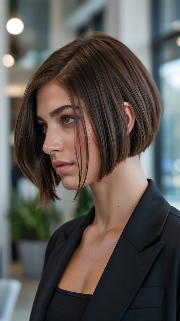  Inverted Bob with Dramatic Angle