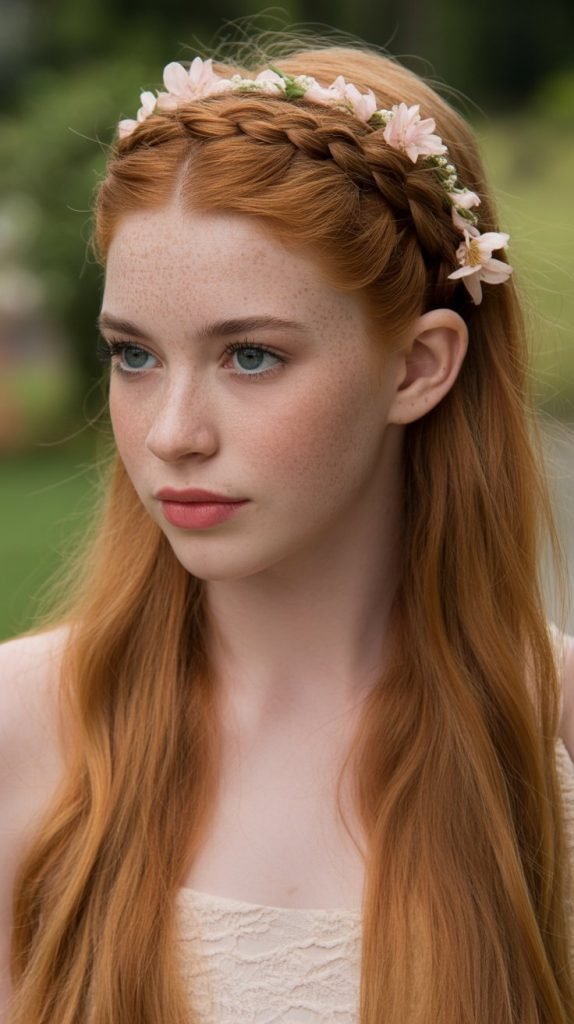 Braided Headband Half-Up