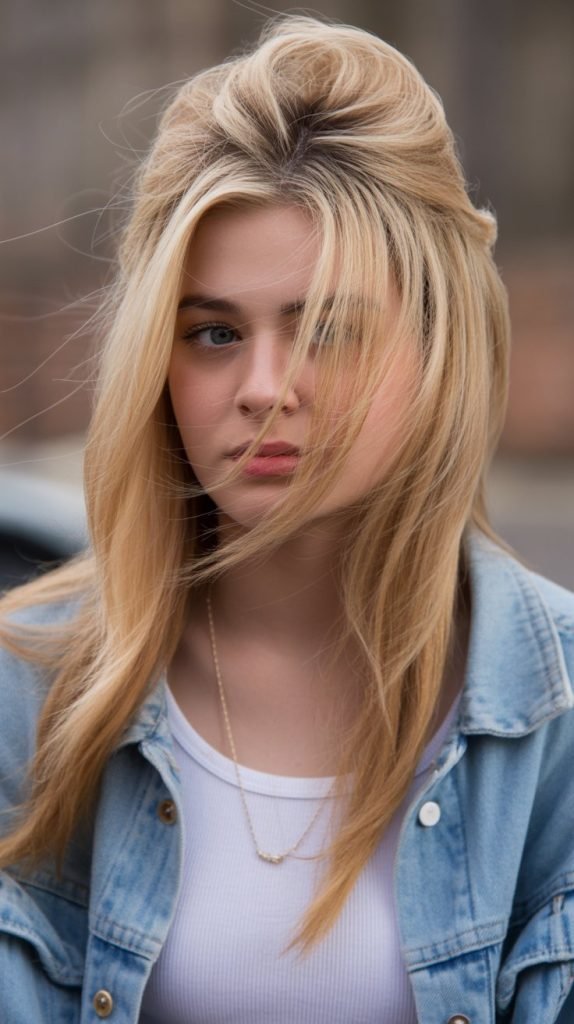  Feathered Half-Up with Layers