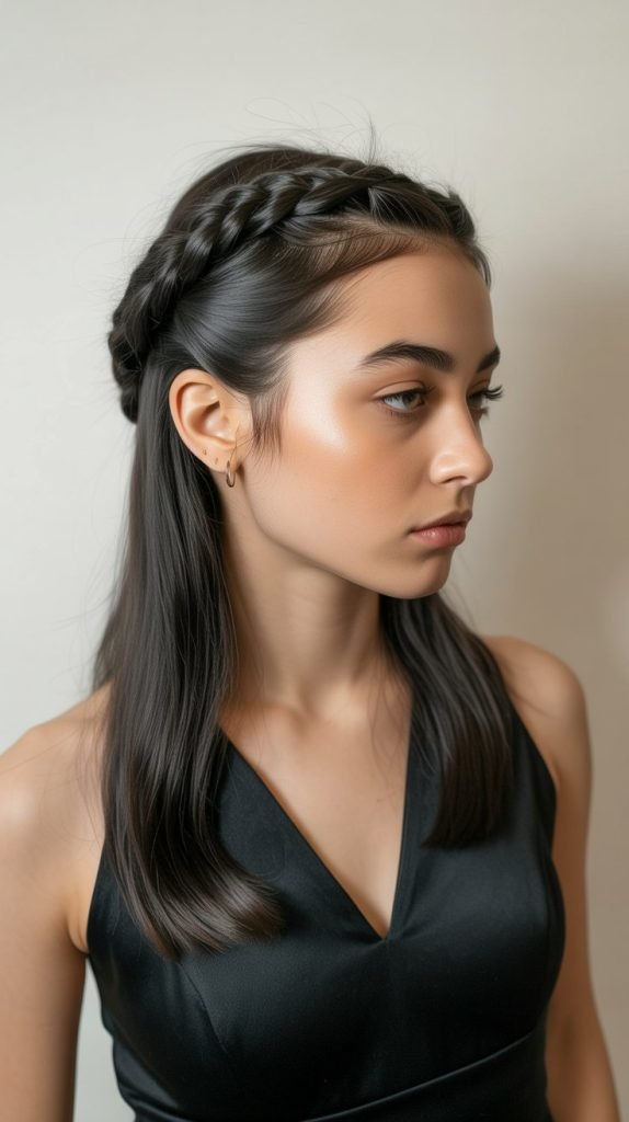  Twisted Rope Braid Half-Up