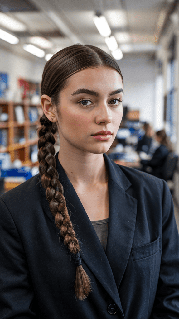  Low Ponytail with Wrapped Section