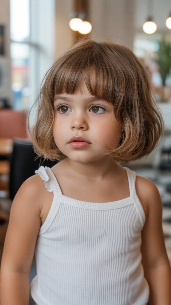 Textured Bob with Bangs