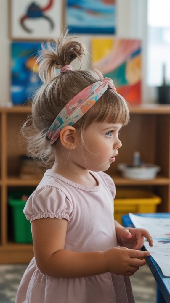 10. Messy Bun with Headband