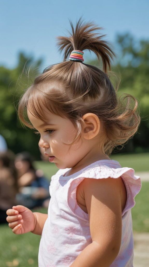 Simple Twisted Ponytail