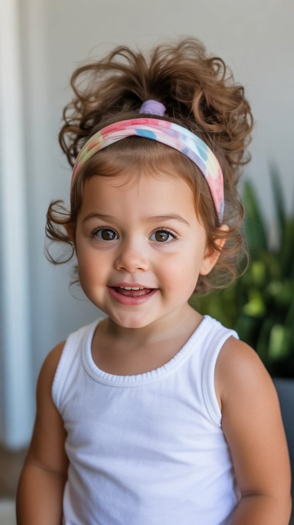 3. High Puff with Headband