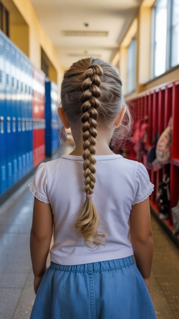 17. Crossed Pigtails at Crown