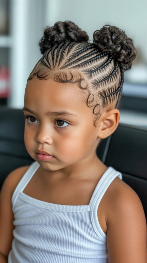 15. Cornrow Side Braids