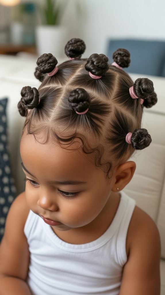 5. Mini Bantu Knots