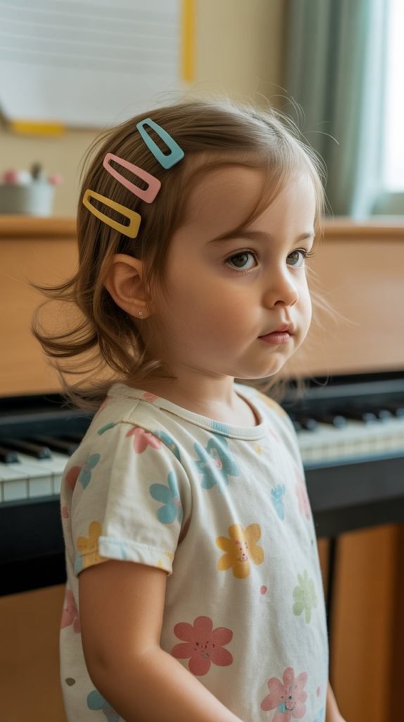 15. Side-Swept Style with Clips