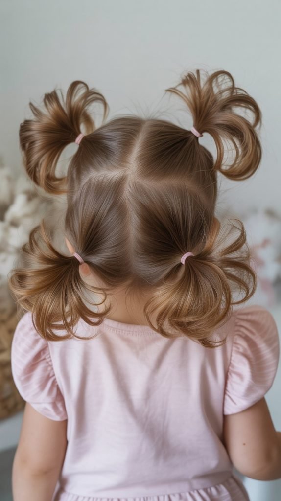 16. Triple Puff Ponytails