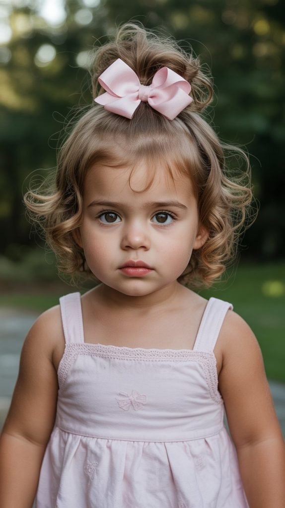 10. Half-Up Half-Down with Bow