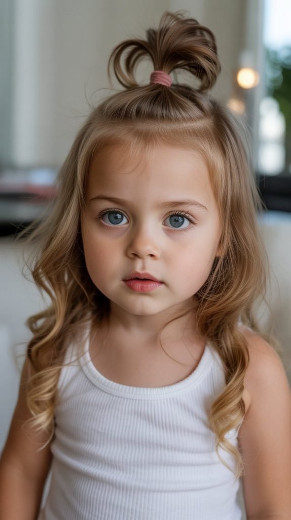 Twisted Half-Updo with Bun