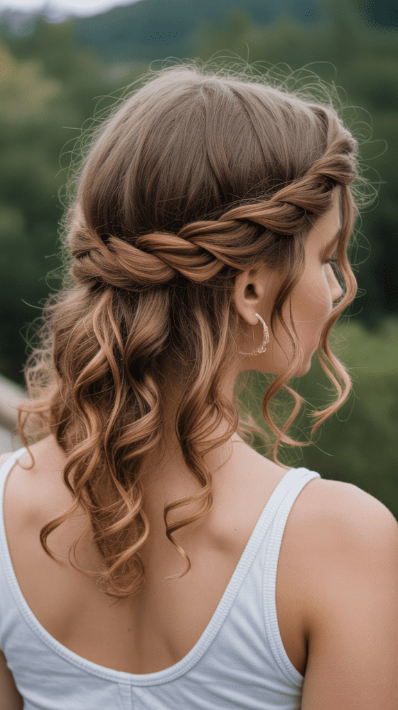 The Twisted Crown Updo