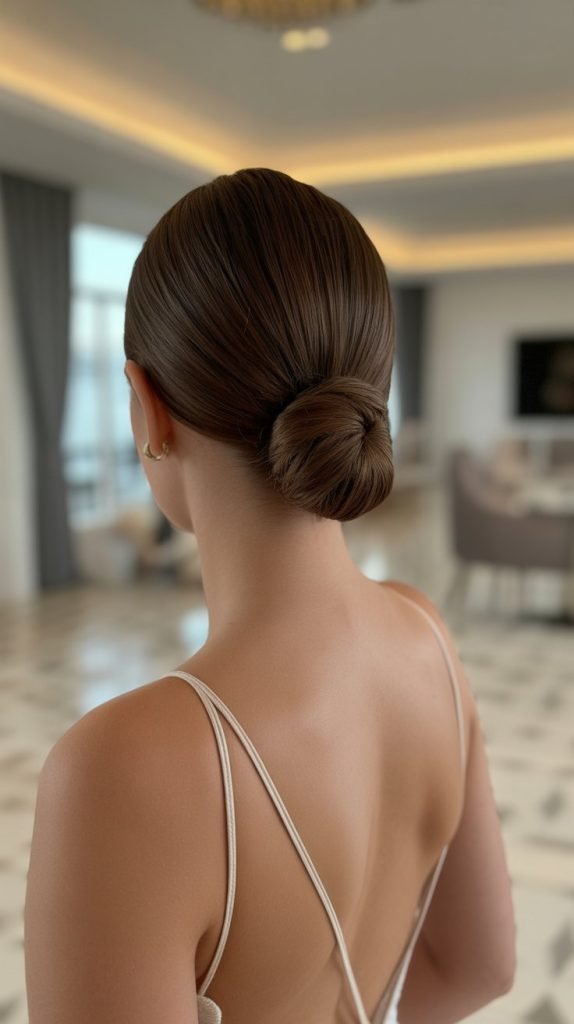 3. Elegant Low Bun
