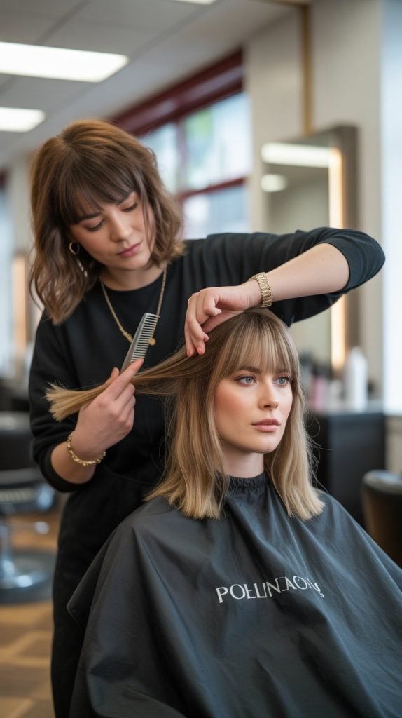 Maintenance and Upkeep for Long Bobs with Bangs