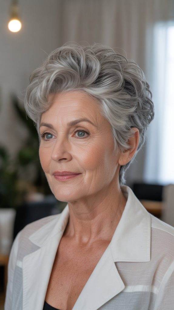 Voluminous Crown Pixie