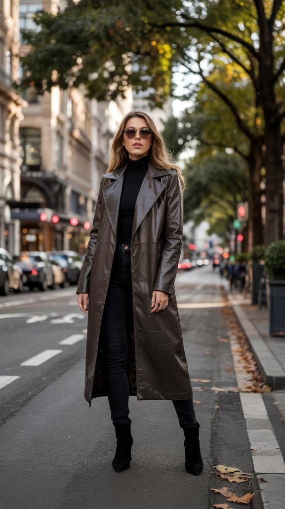  Longline Coat with Skinny Jeans