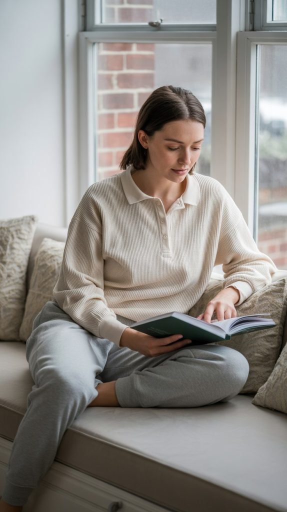 21. Thermal Henley with Jogger Pants