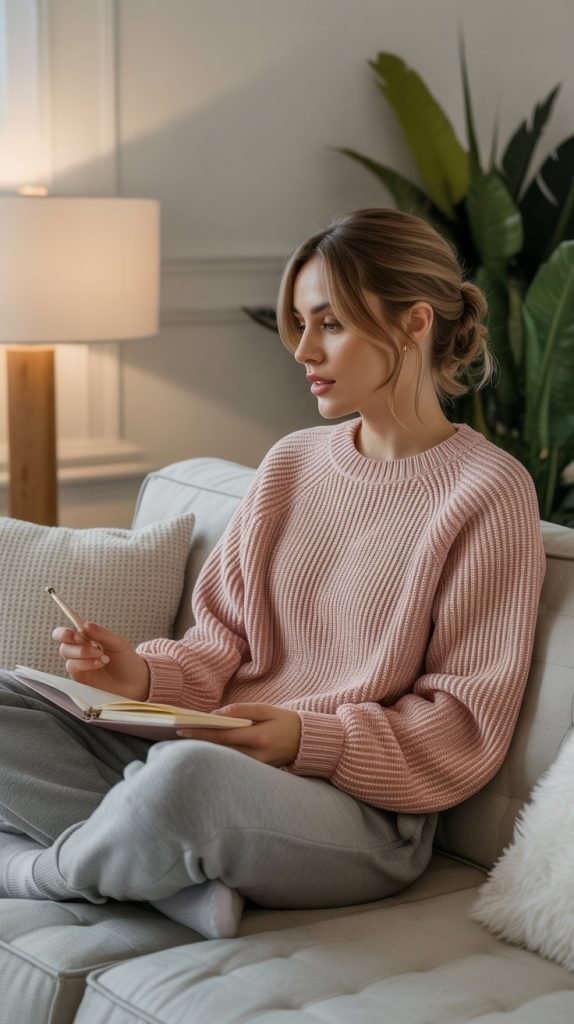  Chenille Sweater and Joggers