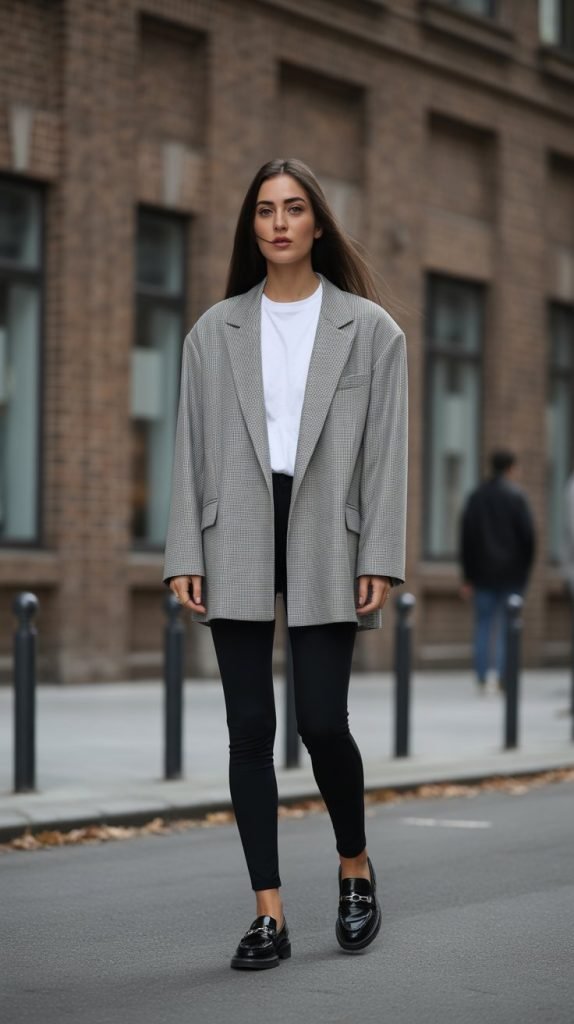 9. Boyfriend Blazer and Loafers