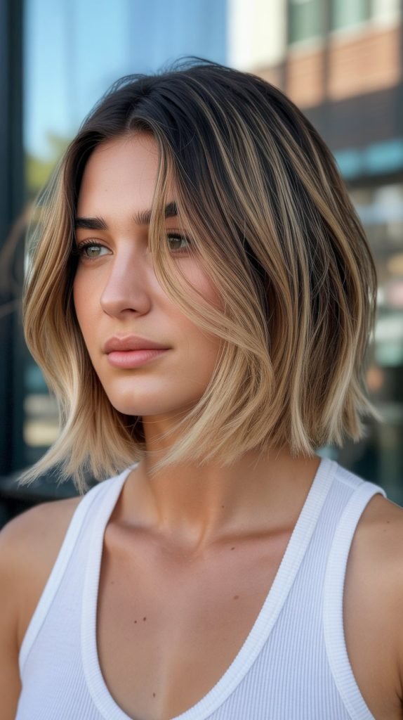 31. Bob with Balayage