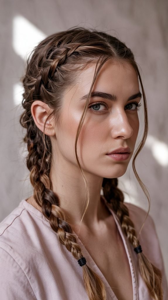 Side Braid Across Crown
