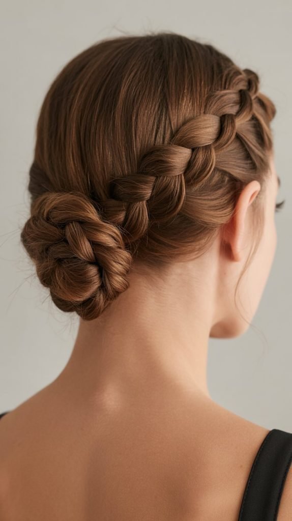 12. Braided Bun with Wrap