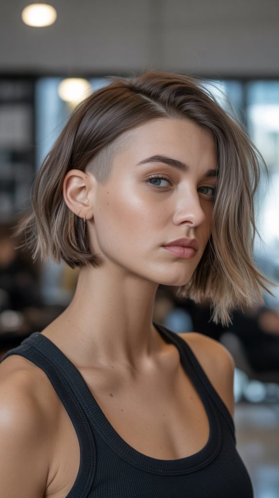 9. Choppy Bob with Undercut