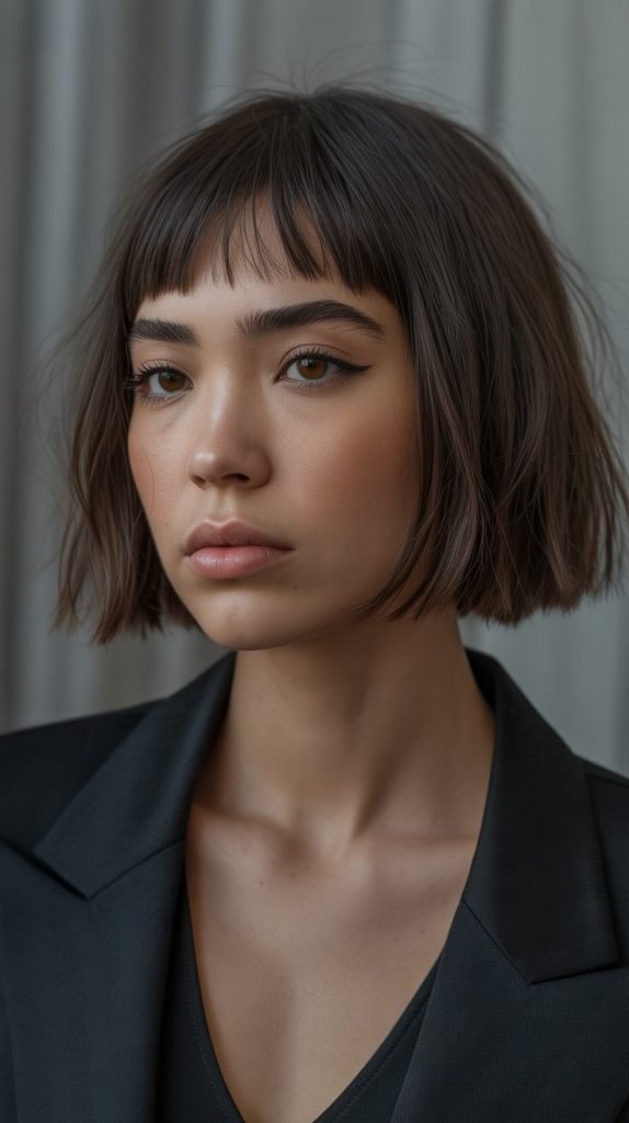 Choppy Bob with Micro Bangs