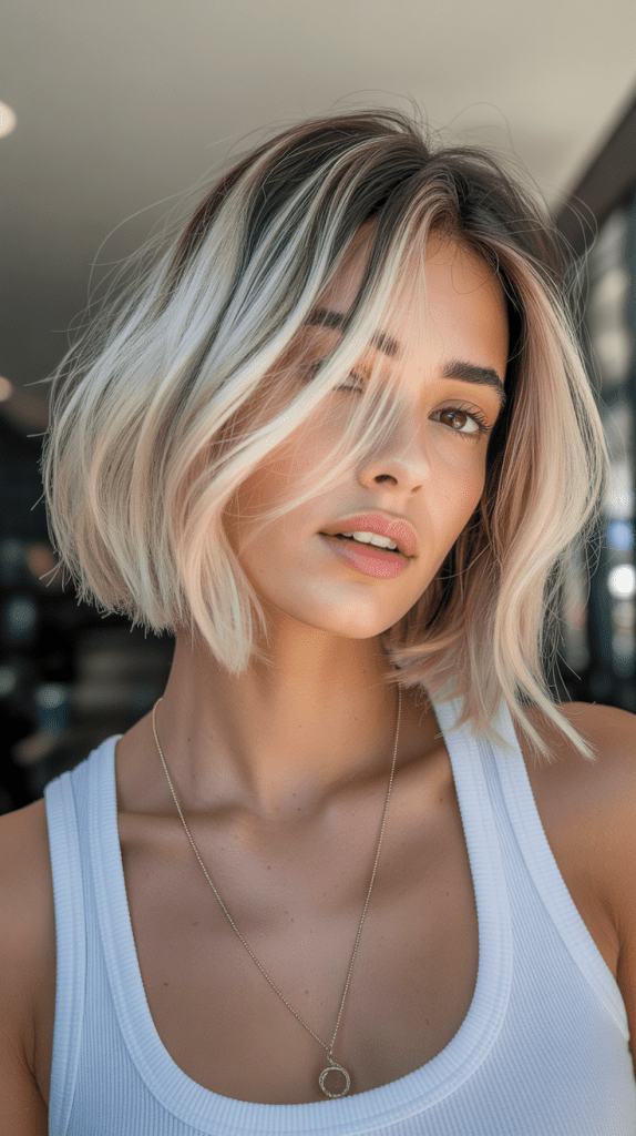 Choppy Bob with Root Shadow