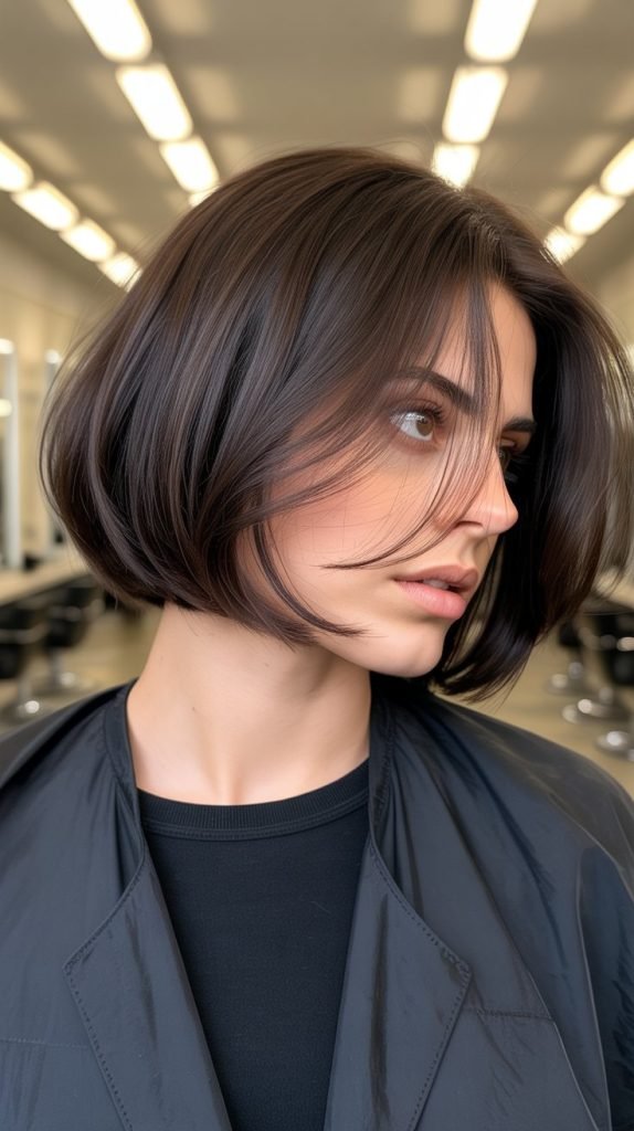 Choppy Bob with Crown Layers