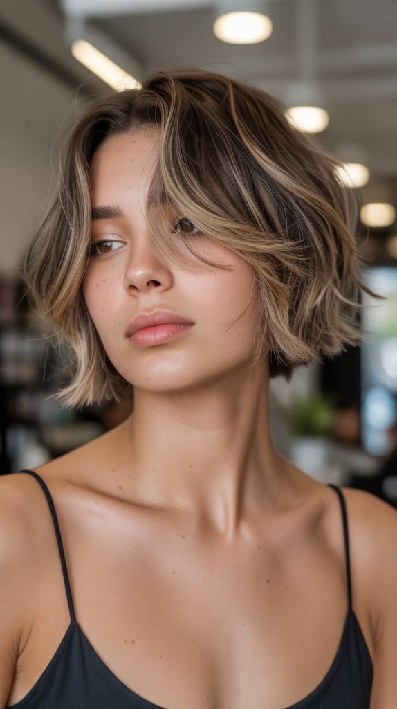 Choppy Bob with Razored Edges