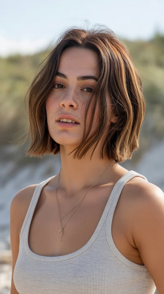 Choppy Bob with Loose Texture