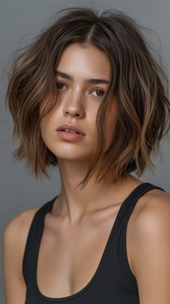 Choppy Bob with Disconnected Layers