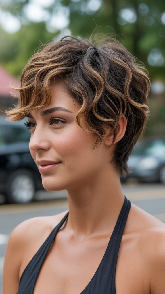  Choppy Layered Wavy Pixie