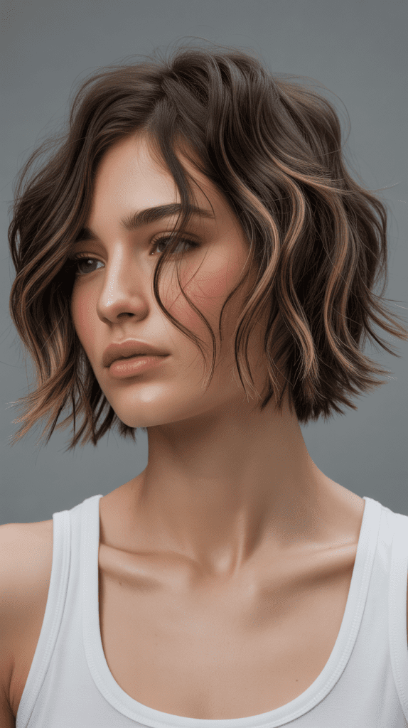 Choppy Bob with Razored Ends