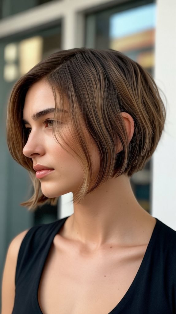 18. Choppy Angled Bob