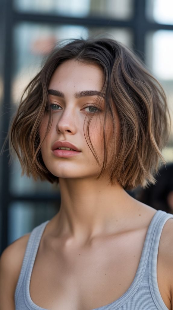 Choppy Bob with Piecey Texture