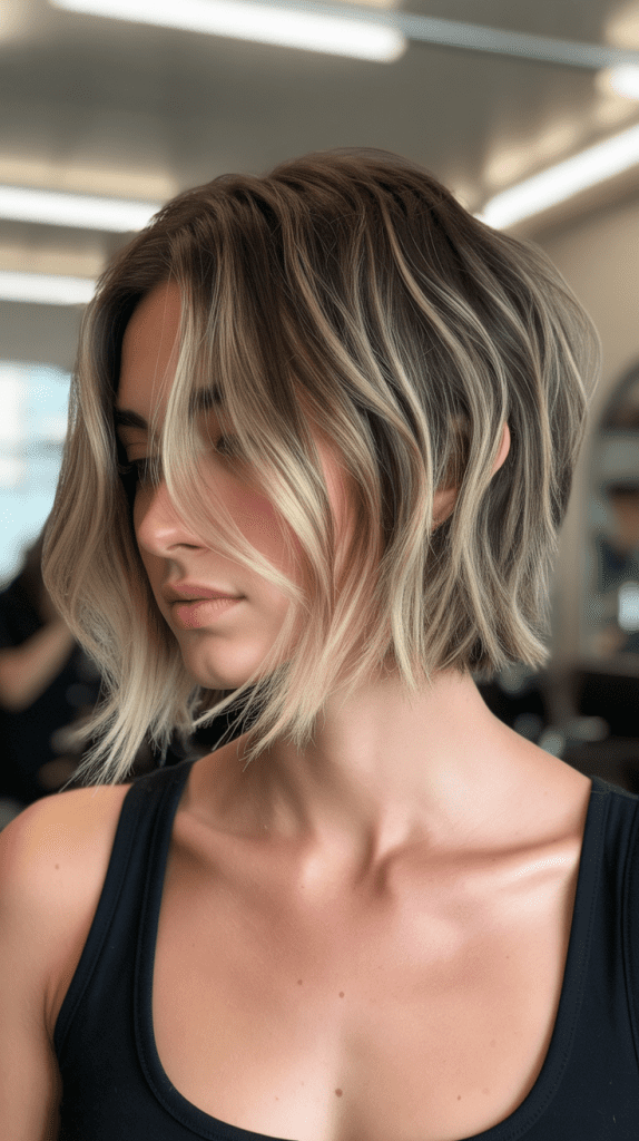 Choppy Bob with Balayage