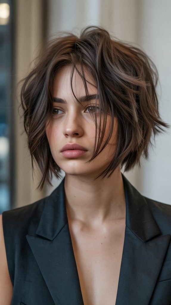 27. Choppy Bob with Disconnected Layers