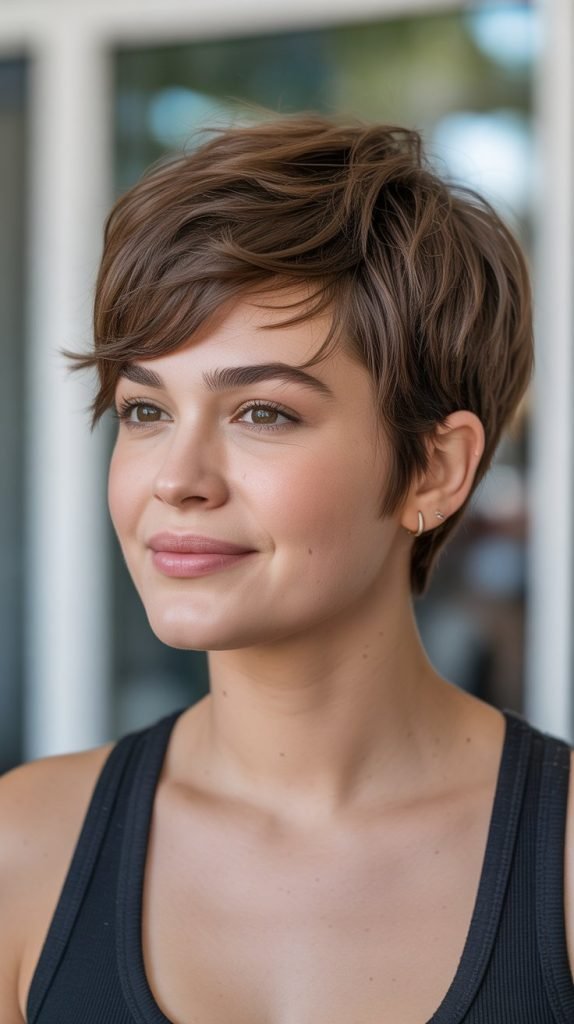 Pixie with Choppy Layers and Piece-y Texture