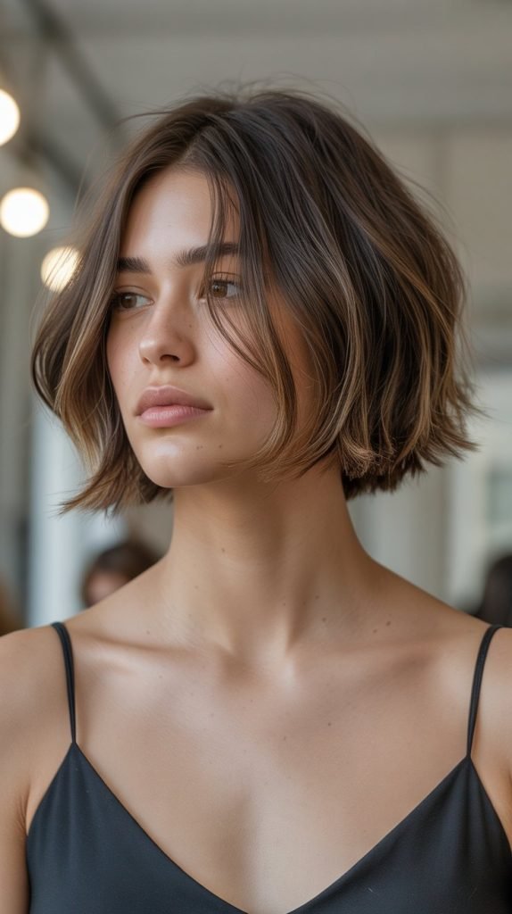 Classic Choppy Bob with Textured Ends